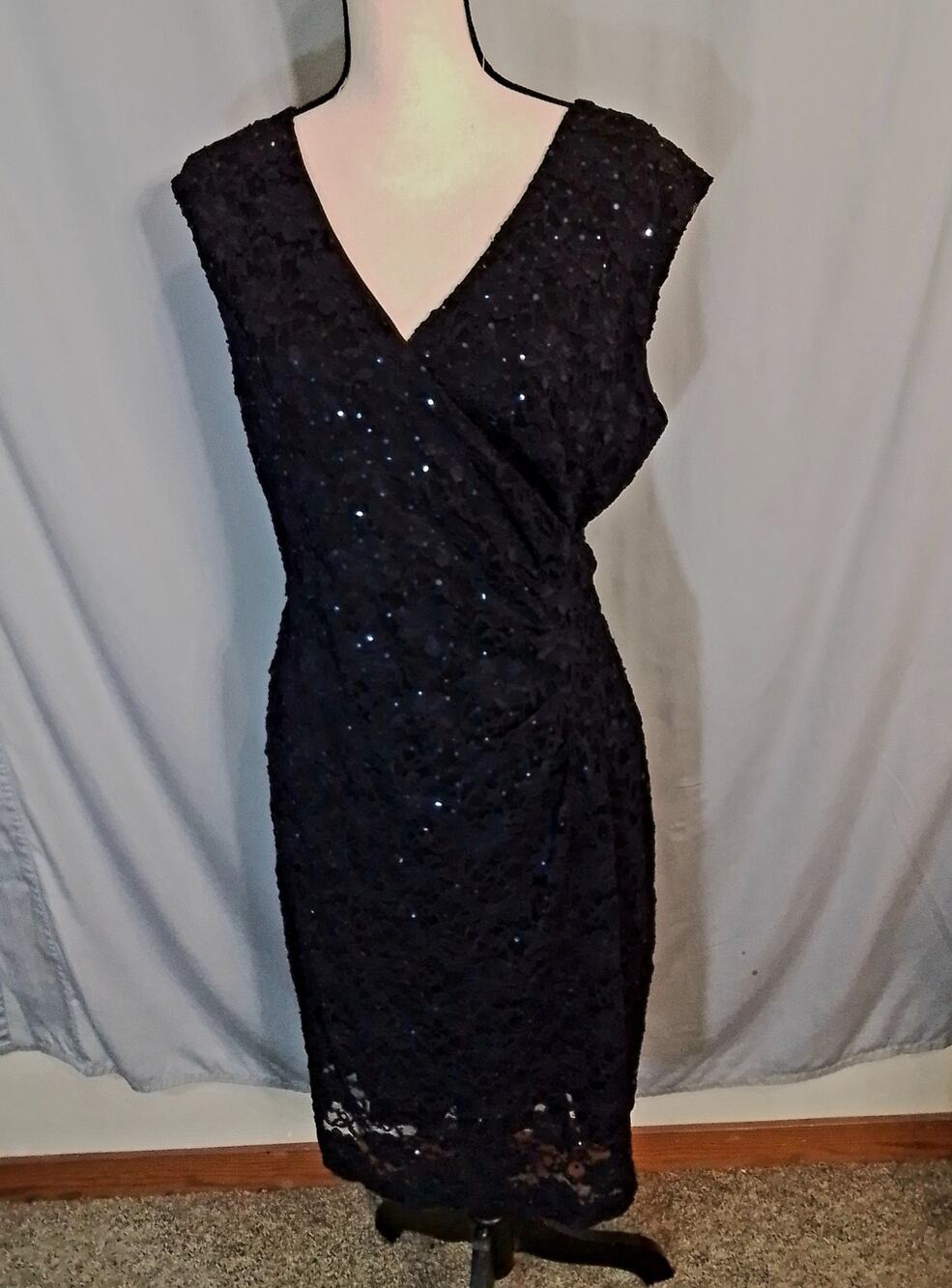 Dress Barn navy cocktail  dress